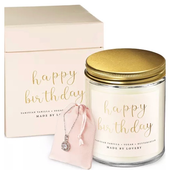Lovery Happy Birthday Candle - White - Picture 2 of 2